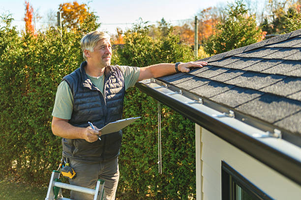 Professional Roof Inspection technician working in Pascoag, RI